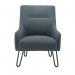 Jemini Daveen Reception Wire Frame Armchair 650x800x860mm Grey KF70021 KF70021