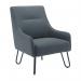 Jemini Daveen Reception Wire Frame Armchair 650x800x860mm Grey KF70021 KF70021