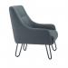 Jemini Daveen Reception Wire Frame Armchair 650x800x860mm Grey KF70021 KF70021