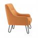 Jemini Daveen Reception Wire Frame Armchair 650x800x860mm Mustard KF70022 KF70022