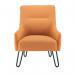Jemini Daveen Reception Wire Frame Armchair 650x800x860mm Mustard KF70022 KF70022