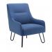 Jemini Daveen Reception Wire Frame Armchair 650x800x860mm Navy KF70023 KF70023