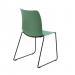 Jemini Flexi Skid Chair 530x530x860mm Green KF70029 KF70029