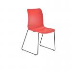 Astin Logi Skid Chair 530x530x860mm Red KF70031 KF70031