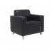 Jemini Iceberg PU Armchair Black Metal Feet KF70046 KF70046