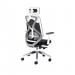 Polaris Stealth Operator Chair Headrest Adjustable Arms 660x660x1140-1240mm Black/White KF70060 KF70060