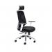 Stealth High Mesh Back Operator Chair Headrest Adjustable Arms 660x660x1140-1240 White/Black KF70060 KF70060