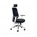 Jemini Stealth Mesh Back Operator Chair Headrest + Arms 660x660x1140-1240 WhiteBlack KF70060 KF70060