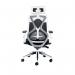 Jemini Stealth Mesh Back Operator Chair Headrest + Arms 660x660x1140-1240 WhiteBlack KF70060 KF70060