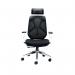 Jemini Stealth Mesh Back Operator Chair Headrest + Arms 660x660x1140-1240 WhiteBlack KF70060 KF70060