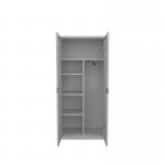 Jemini Steel Janitorial Cleaning Cupboard 800x1800mm Silver KF70110 KF70110