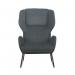 Calma Wingback Chair Grey with Black Frame KF70112 KF70112
