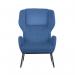 Calma Wingback Chair Blue with Black Frame KF70113 KF70113