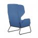 Calma Wingback Chair Blue with Black Frame KF70113 KF70113