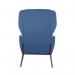 Calma Wingback Chair Blue with Black Frame KF70113 KF70113