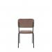Tovi Side Chair Brown with Black Frame KF70144 KF70144