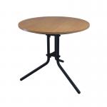 Trine Wooden Top Table 800x800 x730mm KF70148 KF70148