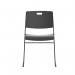 Titan Arc High Density Stacker Chair 520x545x805mm Black KF70153 KF70153