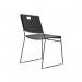 Titan Arc High Density Stacker Chair 520x545x805mm Black KF70153 KF70153