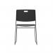 Titan Arc High Density Stacker Chair 520x545x805mm Black KF70153 KF70153