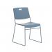 Titan Arc High Density Stacker Chair 520x545x805mm Steel Blue KF70154 KF70154