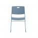 Titan Arc High Density Stacker Chair 520x545x805mm Steel Blue KF70154 KF70154