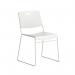 Titan Arc High Density Stacker Chair 520x545x805mm White KF70155 KF70155