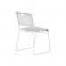 Titan Arc High Density Stacker Chair 520x545x805mm White KF70155 KF70155