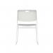 Titan Arc High Density Stacker Chair 520x545x805mm White KF70155 KF70155