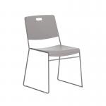 VOW Titan Arc High Density Stacker Chair 520x545x805mm Grey KF70156 KF70156