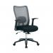 Jemini Zumo Mesh Back Chair with Folding Arms BlackGrey KF70319 KF70319