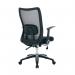 Jemini Zumo Mesh Back Chair with Folding Arms BlackGrey KF70319 KF70319