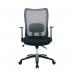Jemini Zumo Mesh Back Chair with Folding Arms BlackGrey KF70319 KF70319