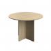 Serrion Leg Round Boardroom Table 1100x1100 OKSilver KF800266 KF70337