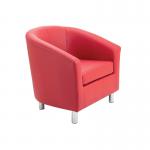Jemini Tub Polyurethane Armchair Red KF70352 KF70352