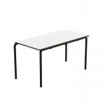 Titan Crush Bent Frame Table 1200x600x640mm WhiteBlack KF70446 KF70446