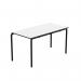 Titan Crush Bent Frame Table 1200x600x640mm WhiteBlack KF70446 KF70446