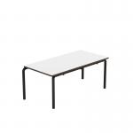 Titan Crush Bent Frame Table 1100x550x460mm WhiteBlack KF70454 KF70454