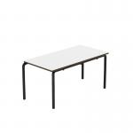 Titan Crush Bent Frame Table 1100x550x530mm WhiteBlack KF70462 KF70462