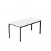 Titan Crush Bent Frame Table 1100x550x530mm WhiteBlack KF70462 KF70462