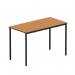 Titan Fully Welded Frame Table 1100x550x530mm BeechBlack KF70488 KF70488
