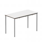 Titan Fully Welded Frame Table 1100x550x530mm WhiteGrey KF70495 KF70495