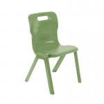 Titan One Piece Classroom Chair Size 5 470x500x770mm Forest KF70512 KF70512