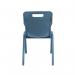 Titan One Piece Classroom Chair Size 5 470x500x770mm Steel Blue KF70515 KF70515