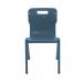 Titan One Piece Classroom Chair Size 6 470x530x805mm Steel Blue KF70520 KF70520