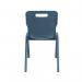 Titan One Piece Classroom Chair Size 6 470x530x805mm Steel Blue KF70520 KF70520
