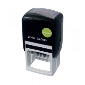 Q-Connect Voucher for Custom Self-Inking Date Stamp 43x28mm KF71433 KF71433