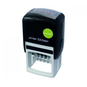 Q-Connect Voucher for Custom Self-Inking Date Stamp 43x28mm KF71433 KF71433