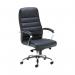 Jemini Ares High Back Executive Chair 690x690x1145-1200mm Leather Look Black KF71521 KF71521