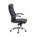 Jemini Ares High Back Executive Chair 690x690x1145-1200mm Leather Look Black KF71521 KF71521